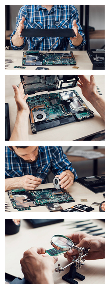 Этапы ремонта ноутбука LG P535